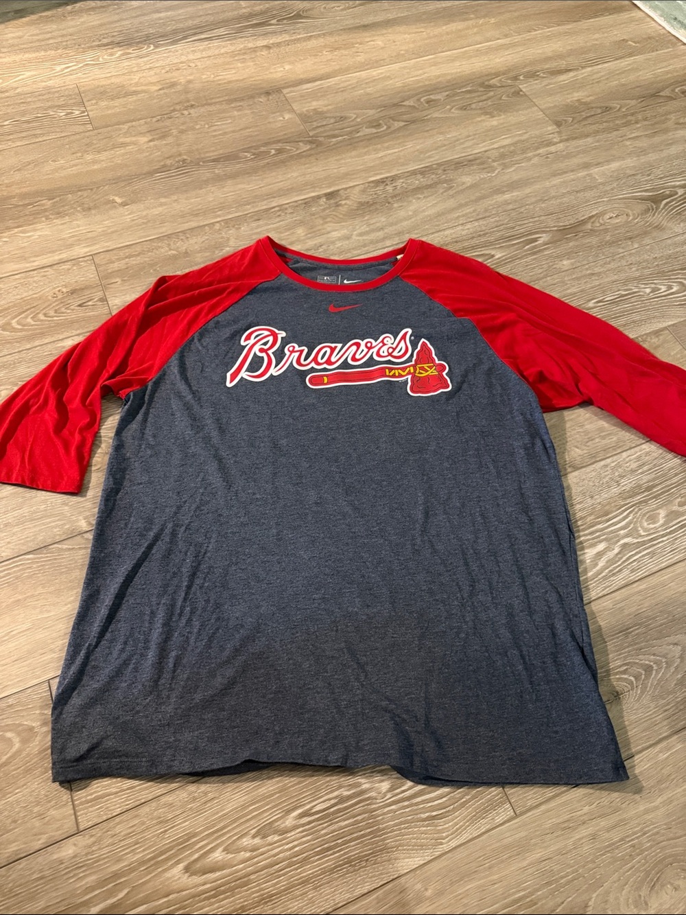 Men’s Atlanta Braves Baseball Tee, Sz XL
